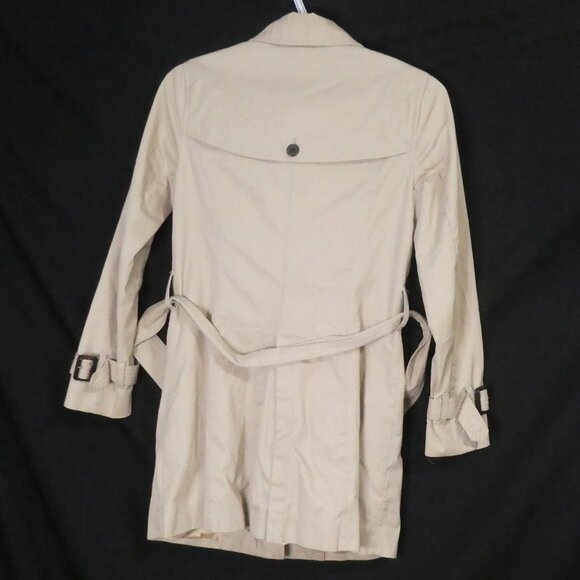 BANANA REPUBLIC | xs - extra small petite | Classic Beige Trench Coat with Belt - Picture 2 of 14